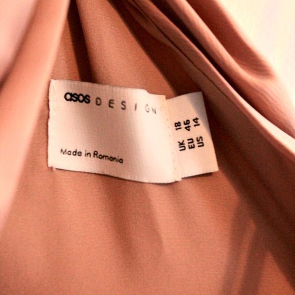 ASOS DESIGN satin halter neck midi dress - Picture 5 of 6